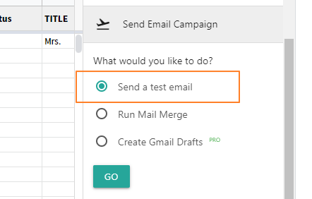Send a test email