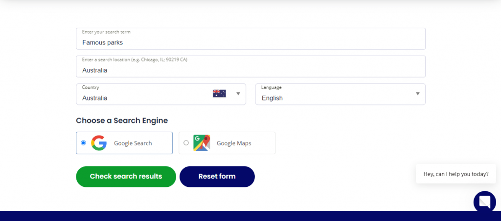 Bright Local Search Results Checker