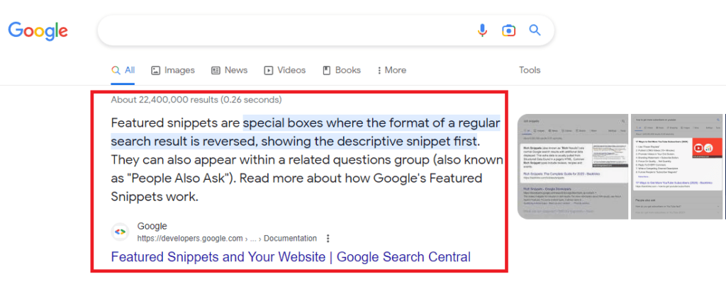 Featured Snippets